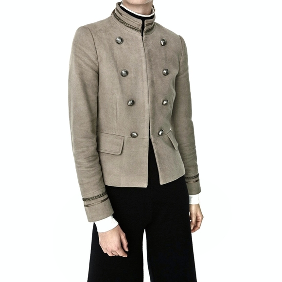 Zara Jackets & Blazers - ZARA Basic military jacket blazer Bloggers Fave S